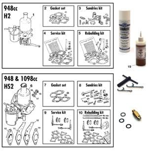 Kaasuttimet - Morris Minor 1956-1971 - Morris Minor varaosat - Carburettors & repair kits