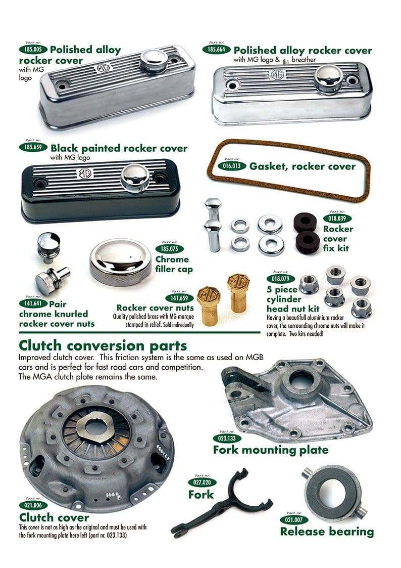 Engine & clutch - Clutch - Gearbox, clutch & axle - MGA 1955-1962 - Engine & clutch - 1