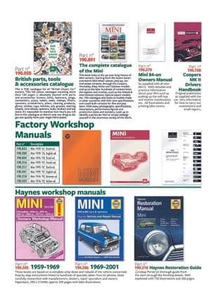 Kirjallisuus - Mini 1969-2000 - Mini varaosat - Workshop manuals