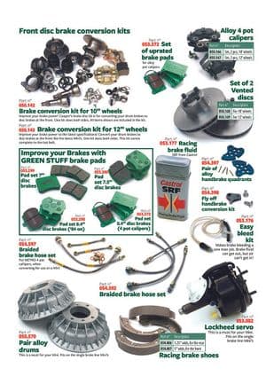 Remmen upgrade - Mini 1969-2000 - Mini reserveonderdelen - Brake parts