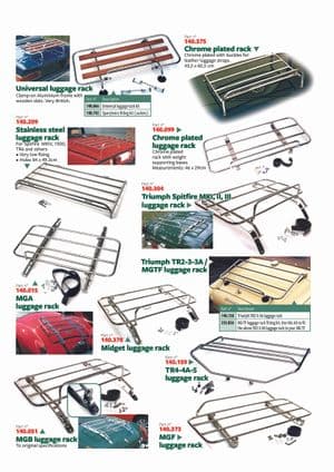 Tavaratelineet - British Parts, Tools & Accessories - British Parts, Tools & Accessories varaosat - Luggage racks