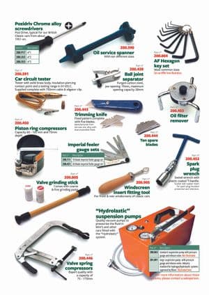 Gereedschap - British Parts, Tools & Accessories - British Parts, Tools & Accessories reserveonderdelen - Tools