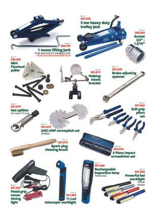 Werkplaats & gereedschap - MGC 1967-1969 - MG reserveonderdelen - Workshop tools