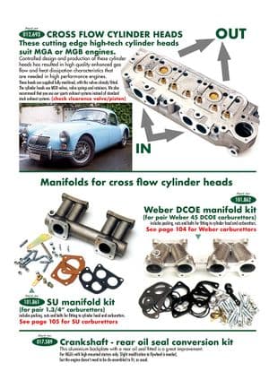 Cilinderkop - MGA 1955-1962 - MG reserveonderdelen - Engine tuning