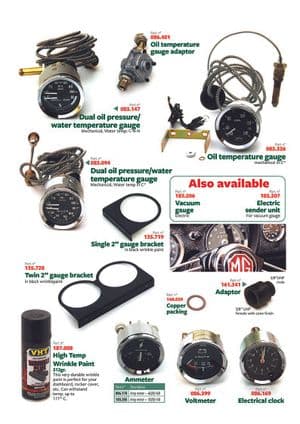 Kojetaulut & osat - MGB 1962-1980 - MG varaosat - Instruments