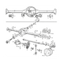 Auto wielen, ophanging & stuurinrichting - MGTC 1945-1949 - MG - reserveonderdelen - Achter ophanging