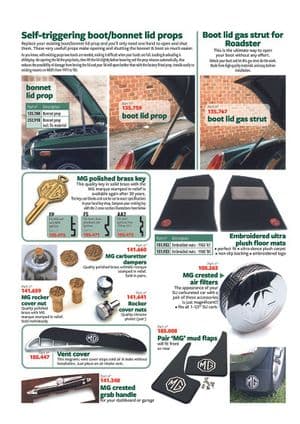 Styling interieur - MGC 1967-1969 - MG reserveonderdelen - Styling accessories