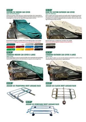 Accessoires - Jaguar XJS - Jaguar-Daimler pièces détachées - Car covers & luggage racks