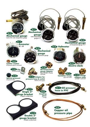 Dashboard en componenten - Austin Healey 100-4/6 & 3000 1953-1968 - Austin-Healey reserveonderdelen - Instruments