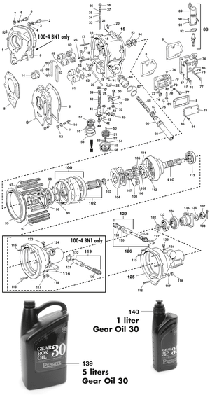 Overdrive - Austin Healey 100-4/6 & 3000 1953-1968 - Austin-Healey reserveonderdelen - Overdrive components