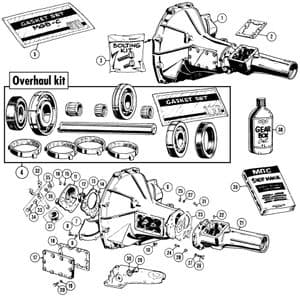 Hand versnellingsbak - MGC 1967-1969 - MG reserveonderdelen - Gearbox 1