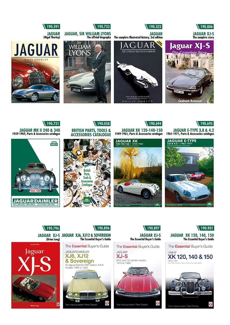 Books Jaguar - Livres - Librairie & accessoires du pilote - Jaguar XJS - Books Jaguar - 1