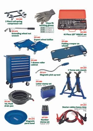 Werkplaats & gereedschap - Jaguar XJS - Jaguar-Daimler reserveonderdelen - Workshop tools 1
