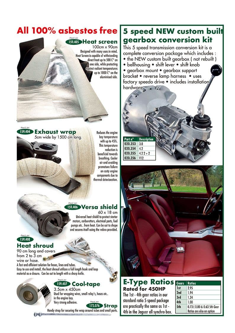 5-speed conversion - Amélioration refroidissement - Accessoires & améliorations - Jaguar E-type 3.8 - 4.2 - 5.3 V12 1961-1974 - 5-speed conversion - 1