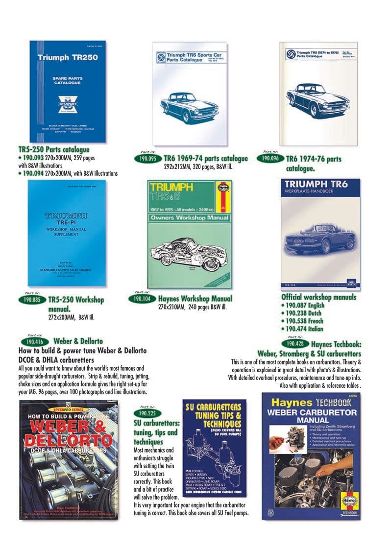 Manuals - Käyttöohjekirjat - Kirjallisuus & ajotarvikkeet - Triumph TR5-250-6 1967-'76 - Manuals - 1