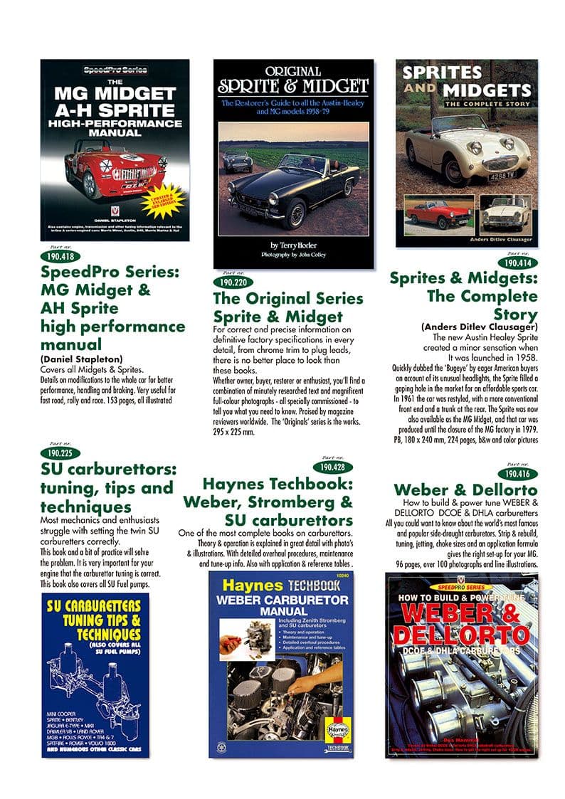 Books & Manuals - Manuals - Books & Driver accessories - Austin-Healey Sprite 1964-80 - Books & Manuals - 1