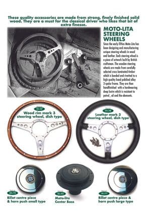 Steering wheels - Morris Minor 1956-1971 - Morris Minor 予備部品 - Steering wheels