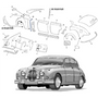 Carrosserie & chassis - Jaguar XK120-140-150 1949-1961 - Jaguar-Daimler - reserveonderdelen - Externe carrosseriedelen