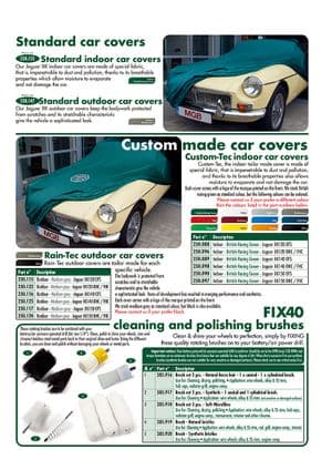 Koła szprychowe & elementy montażowe - Jaguar XK120-140-150 1949-1961 - Jaguar-Daimler części zamienne - Car covers