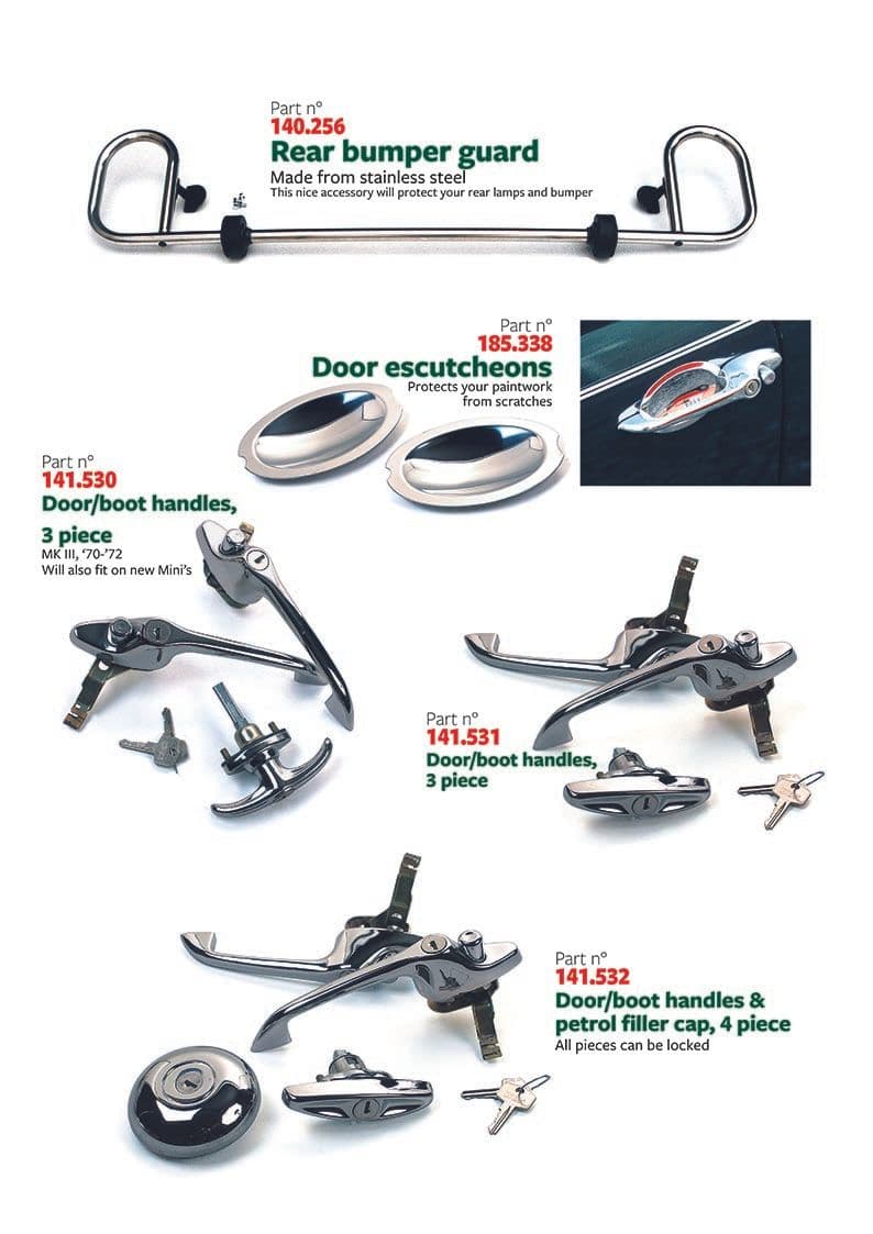 Bumper guard & handles - Styling exterieur - Accessoires & tuning - Mini 1969-2000 - Bumper guard & handles - 1