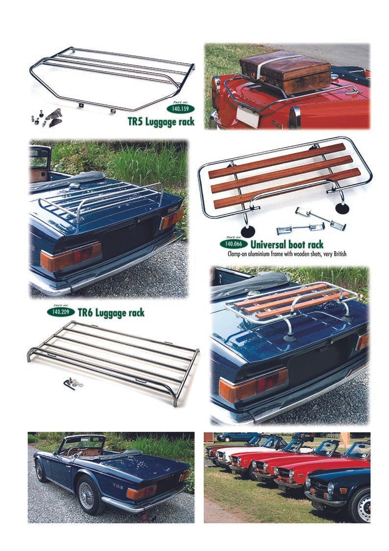 Luggage racks - Tavaratelineet - Viritys & tarvikkeet - Triumph TR5-250-6 1967-'76 - Luggage racks - 1