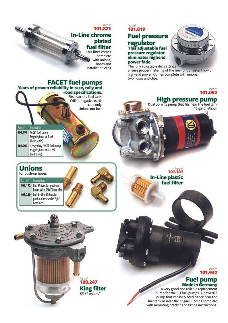 Fuel pumps - Bränsletank och pump - Luftintag och bränslesystem - MG Midget 1964-80 - Fuel pumps - 1