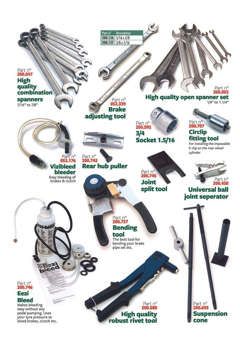 Mini 1969-2000 - Yleiset työkalut | Webshop Anglo Parts - 1