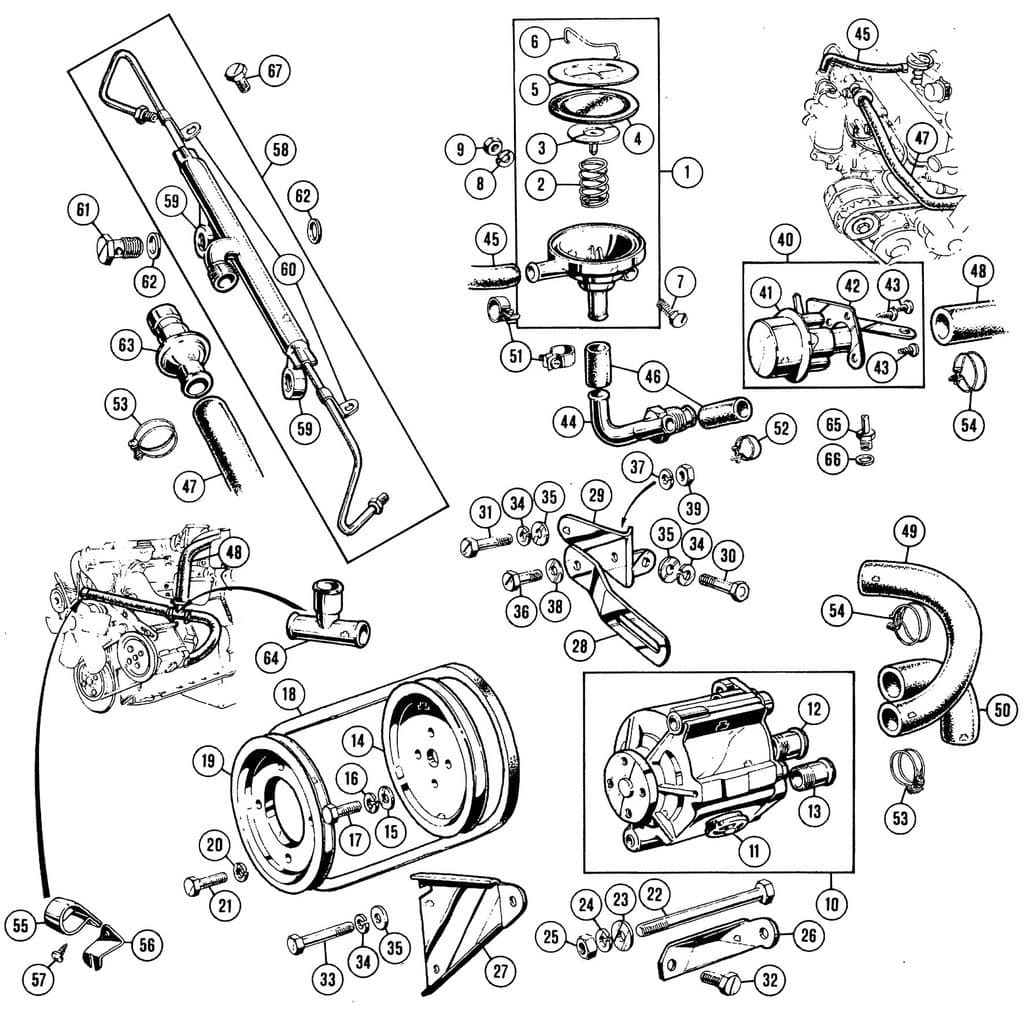 MGC 1967-1969 - EGR valves | Webshop Anglo Parts - Emission control USA - 1