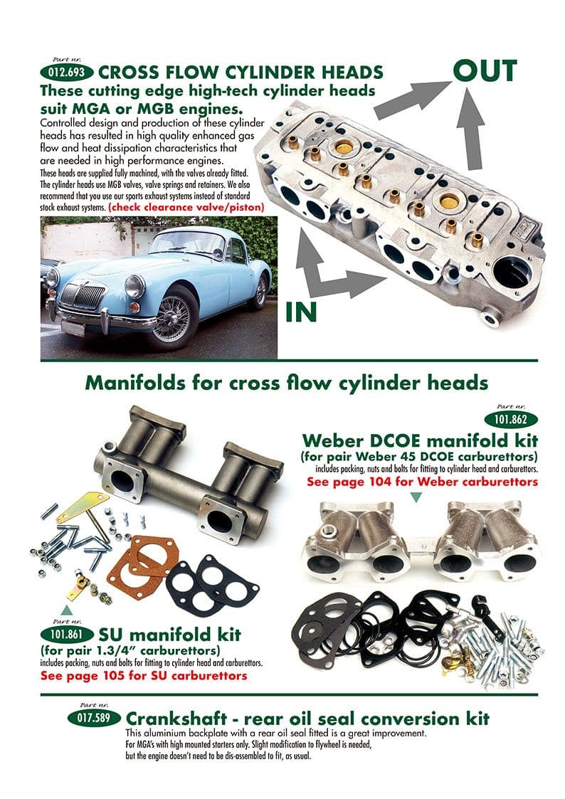 Engine tuning - Cylinder head - Engine - MG Midget 1958-1964 - Engine tuning - 1