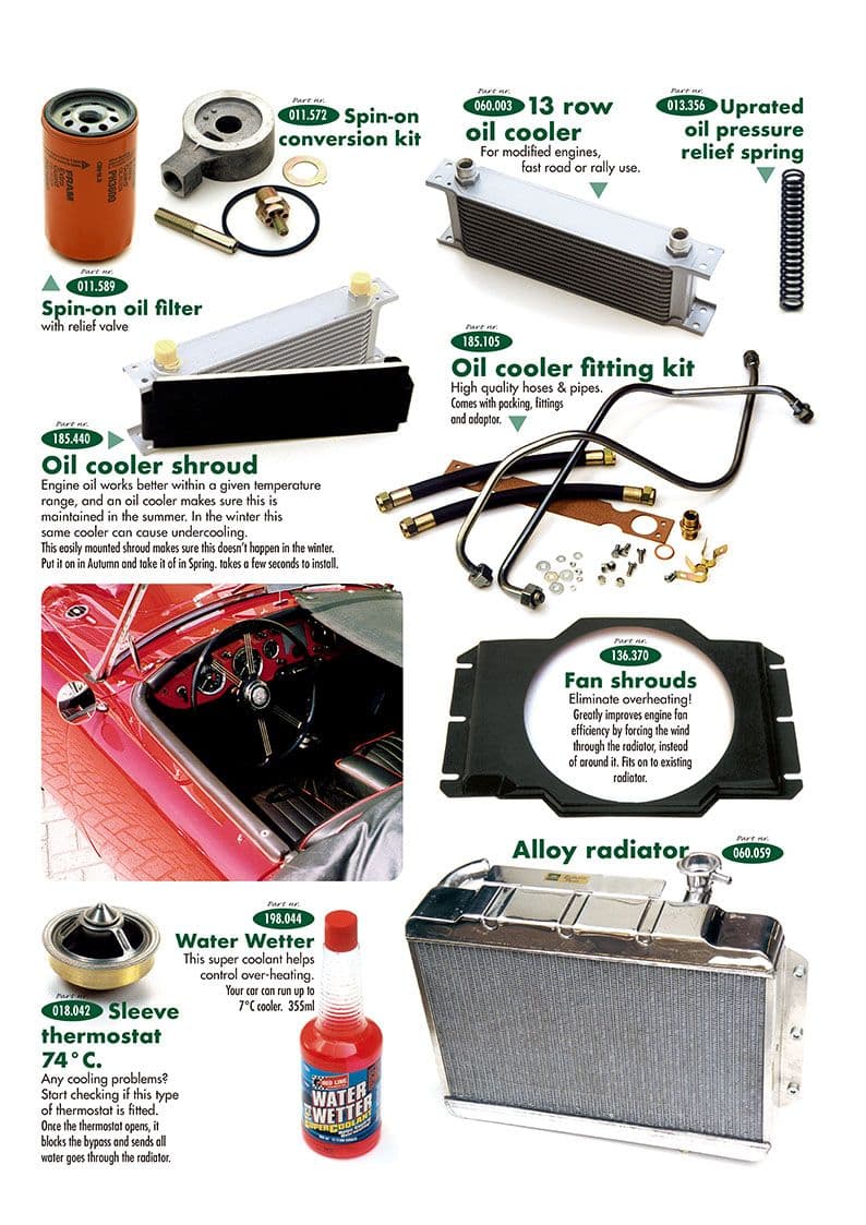 Cooling upgrade - Olie filters & koeling - Motor - Jaguar XK120-140-150 1949-1961 - Cooling upgrade - 1
