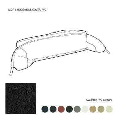 HOOD ROLL COVER, PVC, BISCUIT, 1 PRESS STUD & 2 EYELET ATTACHMENT / MGF - MGF-TF 1996-2005