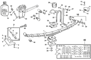 Bak fjädring - Austin-Healey Sprite 1964-80 - Austin-Healey reservdelar - Rear suspension