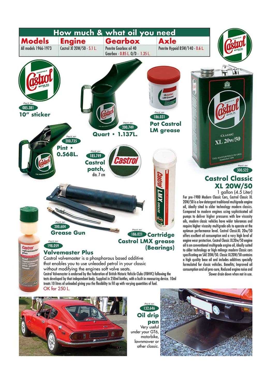 Oil cans & drip pan - Vassoio Liquidi - Manutenzione e Deposito - Jaguar XJ6-12 / Daimler Sovereign, D6 1968-'92 - Oil cans & drip pan - 1