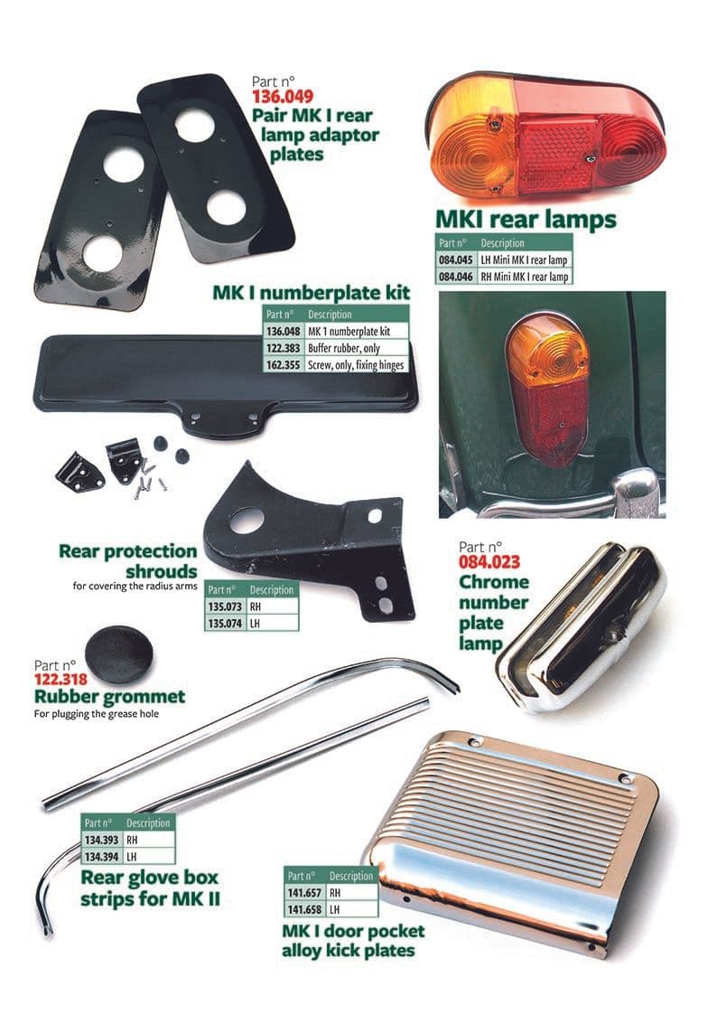 60's conversion parts - accesorios estéticos exteriores - Accesorios y preparación - Mini 1969-2000 - 60's conversion parts - 1