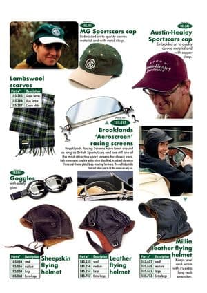 Hatt och handskar - Austin-Healey Sprite 1958-1964 - Austin-Healey reservdelar - Driver accessories
