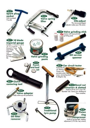 Verkstad och verktyg - Austin-Healey Sprite 1964-80 - Austin-Healey reservdelar - Tools 1
