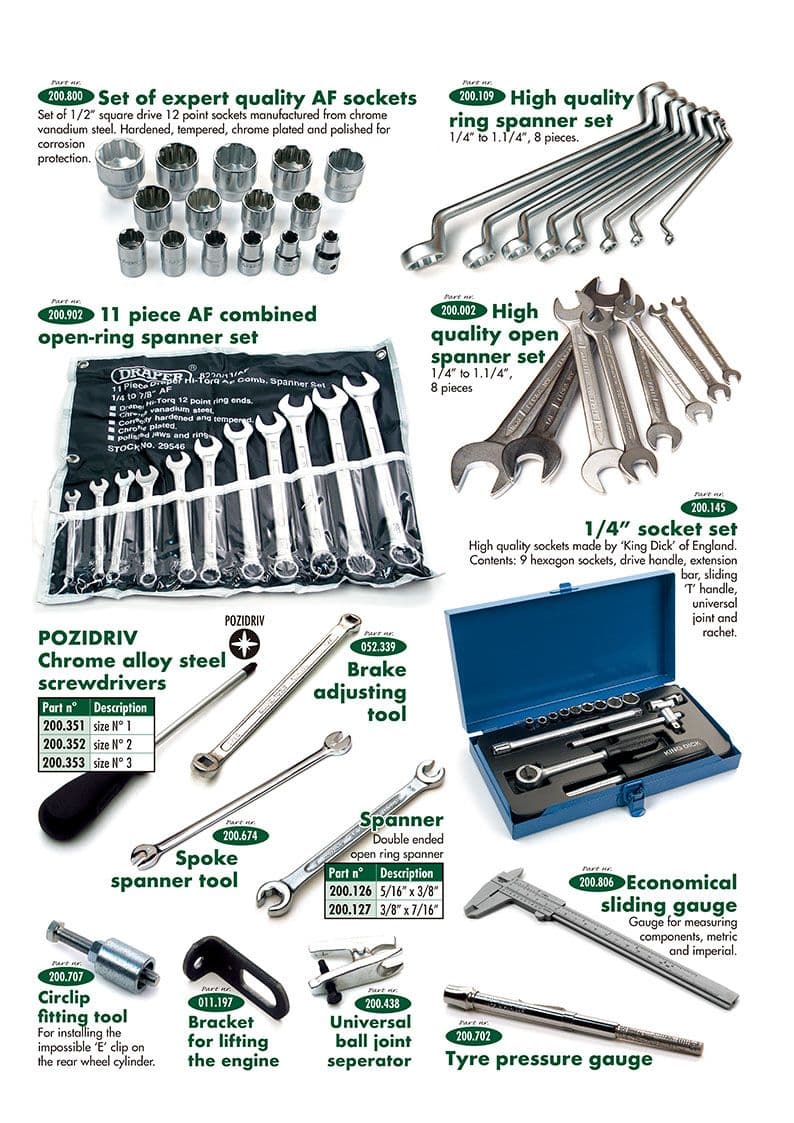 Tools 3 - Warsztat & Narzędzia - Konserwacja & przechowywanie - Austin-Healey Sprite 1958-1964 - Tools 3 - 1