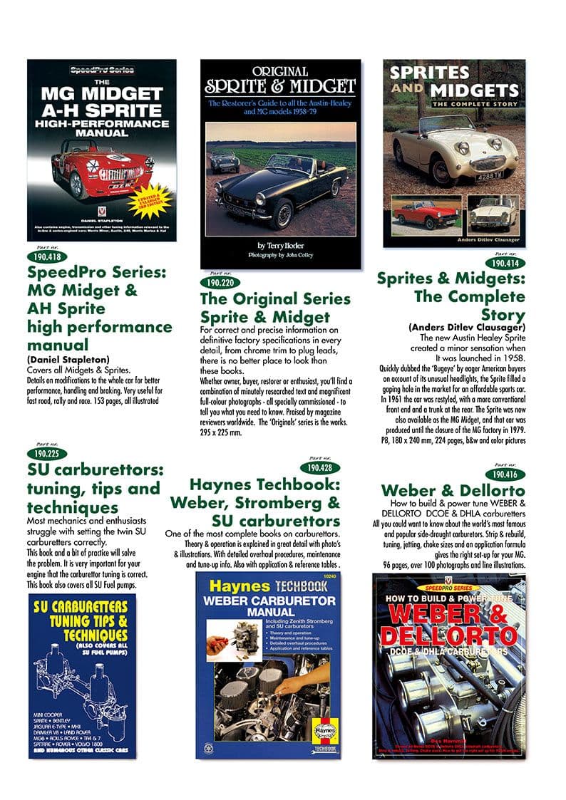 Books & manuals - Manuals - Books & Driver accessories - Austin-Healey Sprite 1958-1964 - Books & manuals - 1