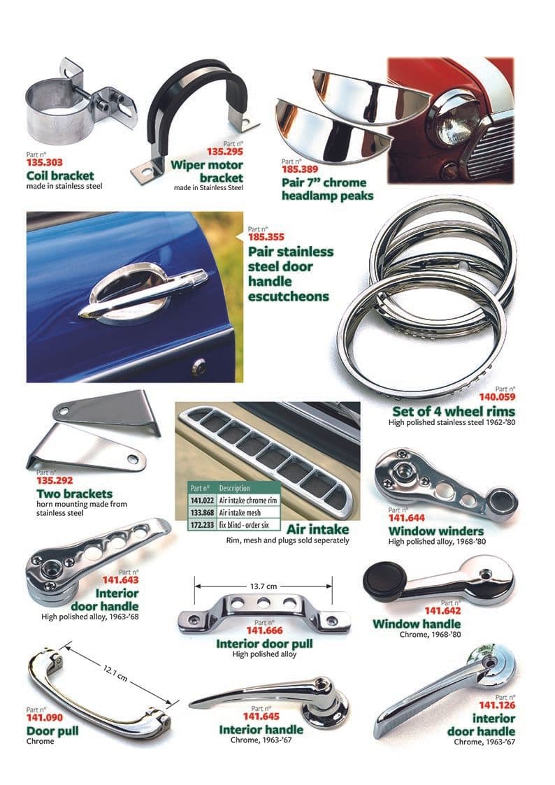 Styling parts - Style interieur - Accessoires & améliorations - MGB 1962-1980 - Styling parts - 1
