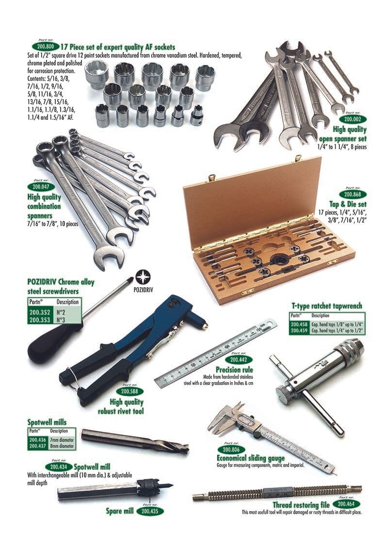 Tools 3 - Werkplaats & gereedschap - Onderhoud & opslag - Jaguar MKII, 240-340 / Daimler V8 1959-'69 - Tools 3 - 1