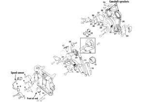 Motor extern 6 cil - Jaguar XJS - Jaguar-Daimler reserveonderdelen - Timing 6 cyl