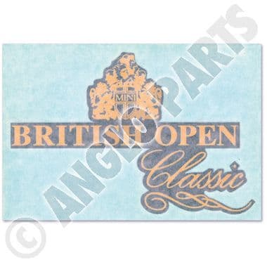 DECAL BOOT BRIT.OPEN - Mini 1969-2000 | Webshop Anglo Parts