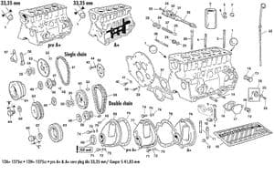 partes externas de motor - Mini 1969-2000 - Mini piezas de repuesto - Engine parts 1275cc