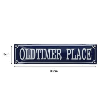 OLDTIMER PLACE EMAILLE 33X8 | Webshop Anglo Parts