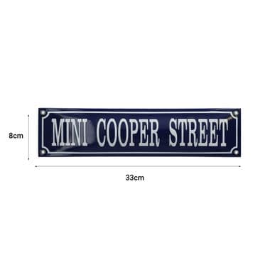MINI COOPER STREET EMAILLE 33X8 | Webshop Anglo Parts