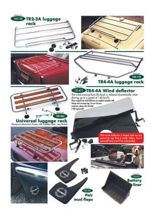 Luggage racks - Triumph TR2-3-3A-4-4A 1953-1967 - Triumph 予備部品 - Luggage racks & exterior