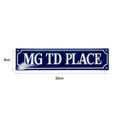 MG TD PLACE EMAILLE 33X8 | Webshop Anglo Parts
