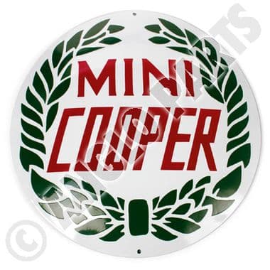 MINI COOPER EMAILLE BIG 50 DIAMETER - Mini 1969-2000