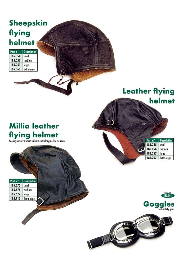 Jackets, hats - Czapki & rękawiczki - Książki & akcesoria kierowcy - MGC 1967-1969 - Jackets, hats - 1
