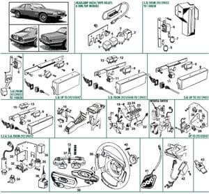 bomba de freno y servofreno - Jaguar XJS - Jaguar-Daimler piezas de repuesto - Relais, switches, sensors
